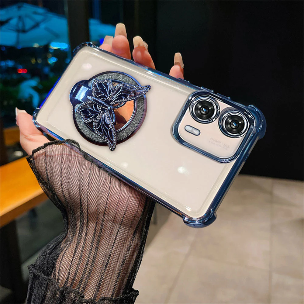 Motorola Edge 50 Fusion 5G Premium Butterfly Stand Airbags Case - Image 4