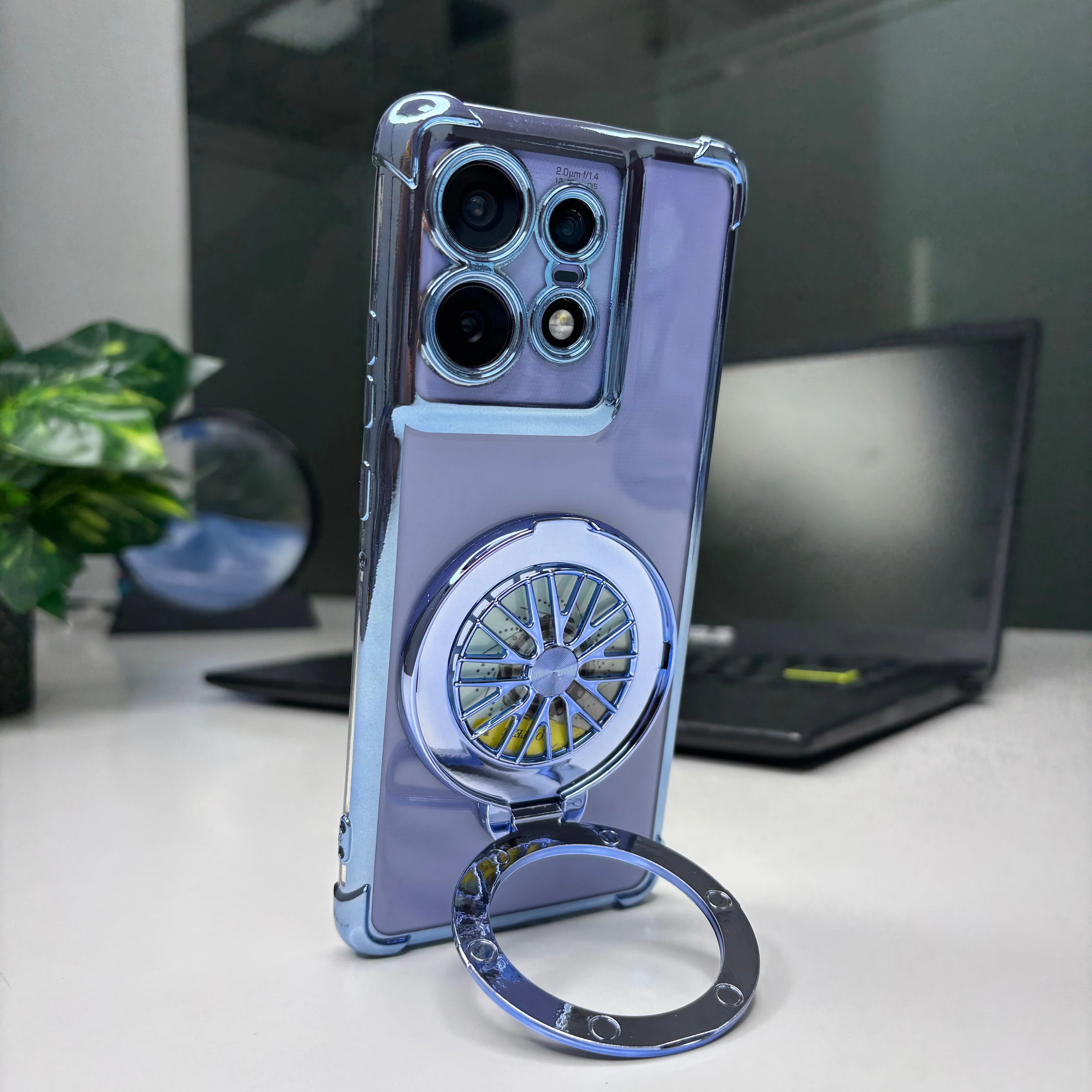 Motorola Edge 50 Pro 5G Premium Stress Buster Wheel Rotating Shockproof Airbags Case - Image 3