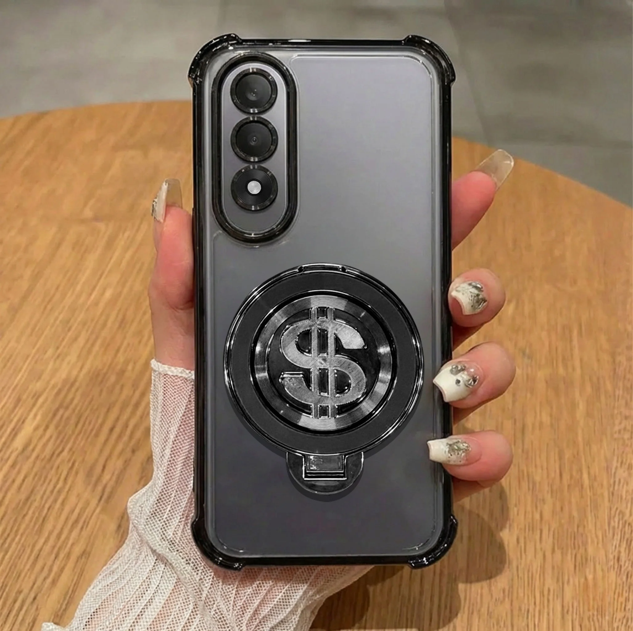 OnePlus Nord 5 5G Four Corner Airbags 100% Original Astro Money Magnet Rotating Dollar Case - Image 9