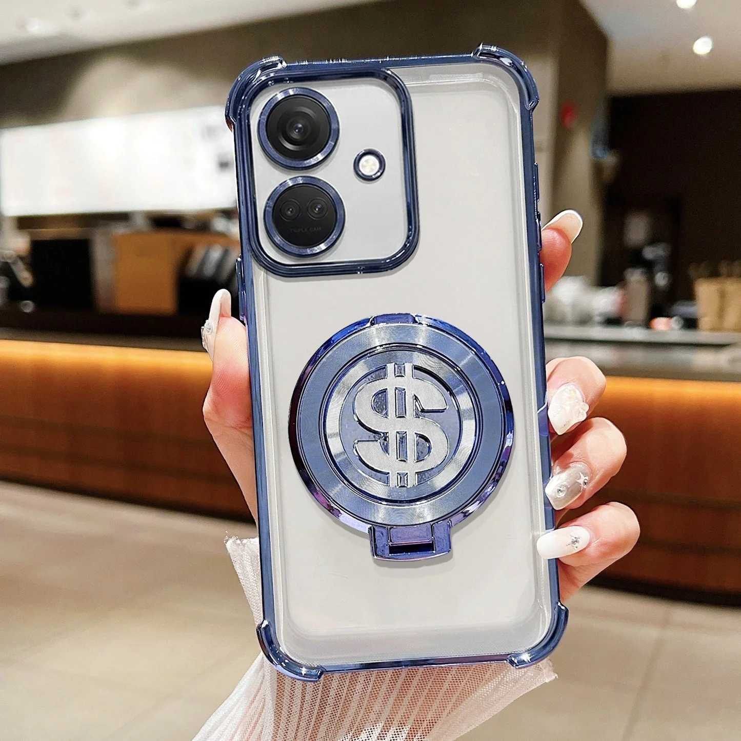OnePlus Nord CE3 5G Four Corner Airbags 100% Original Astro Money Magnet Rotating Dollar Case - Image 4