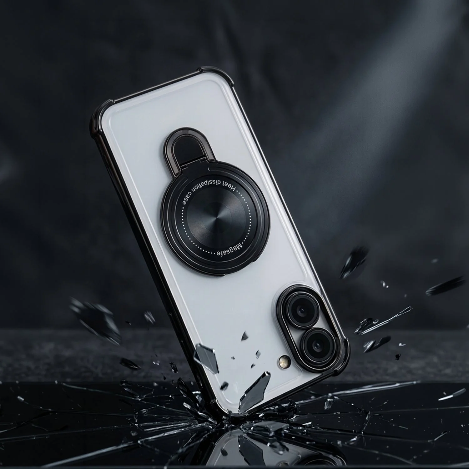 OnePlus Nord CE5 5G Luxury Four Corner Invincible Bracket Ring Stand Case - Image 3