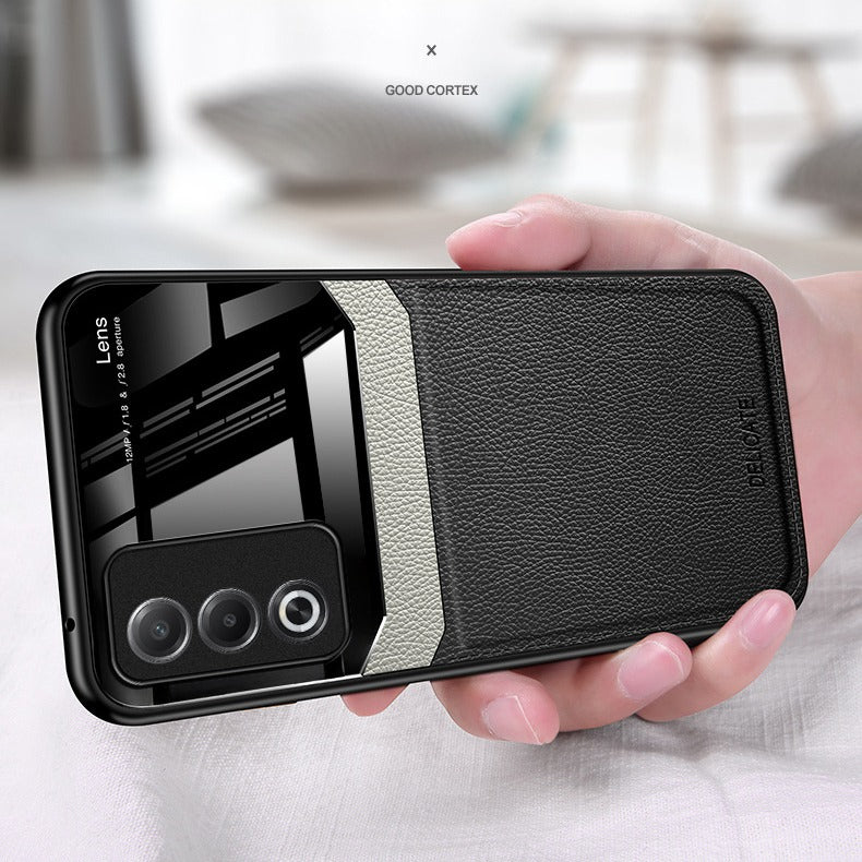 OPPO A3 Pro 5G Premium Leather Lens Protective Case - Image 6