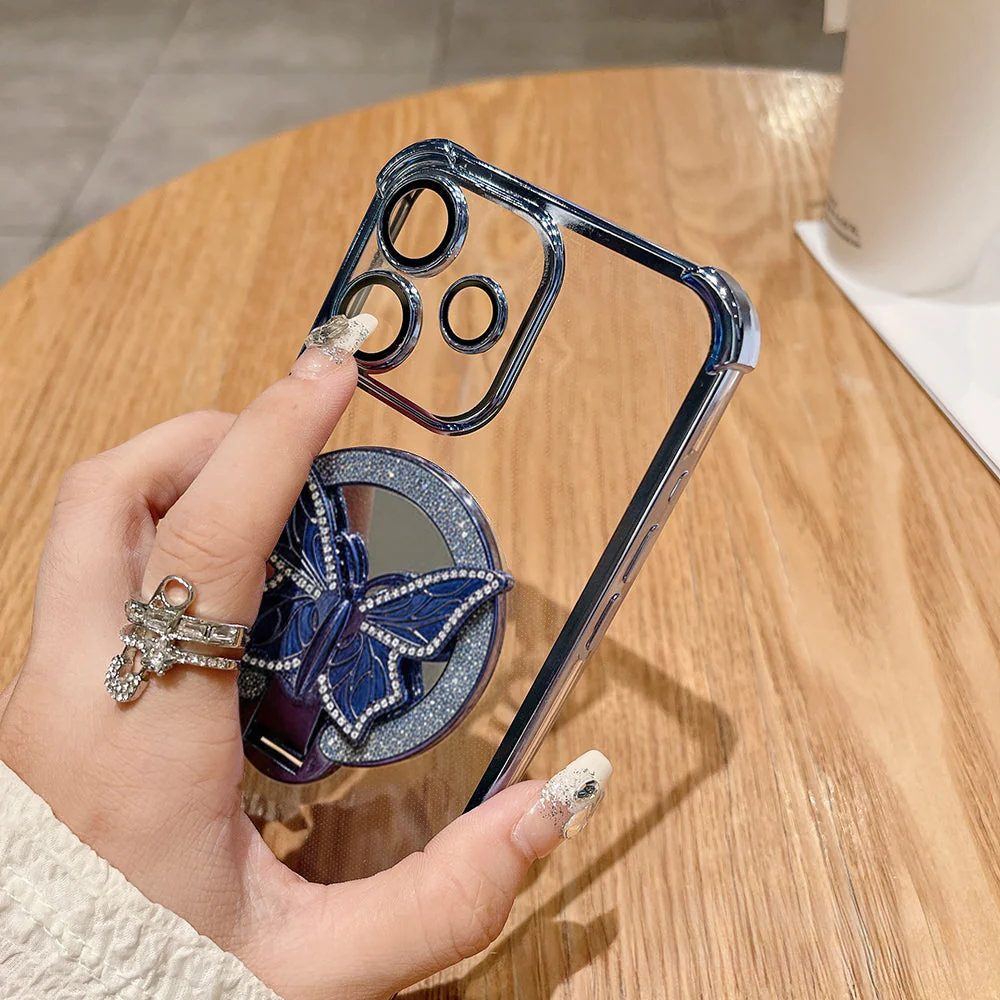 Oppo A5 Pro 5G Premium Butterfly Stand Airbags Case - Image 6