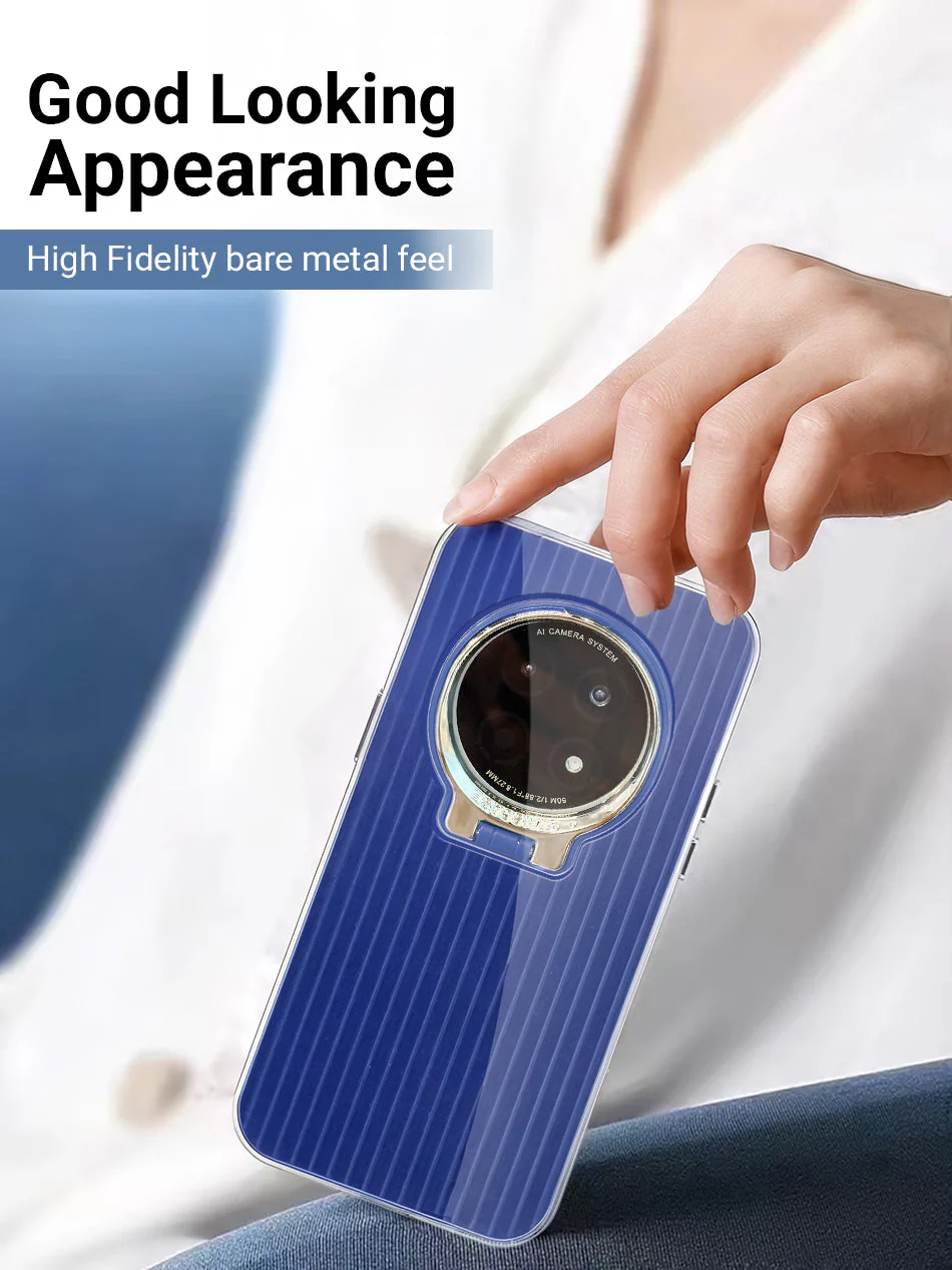 Oppo F29 Pro 5G Luxury Dual Layer Hybrid Camera Ring Stand Case - Image 8