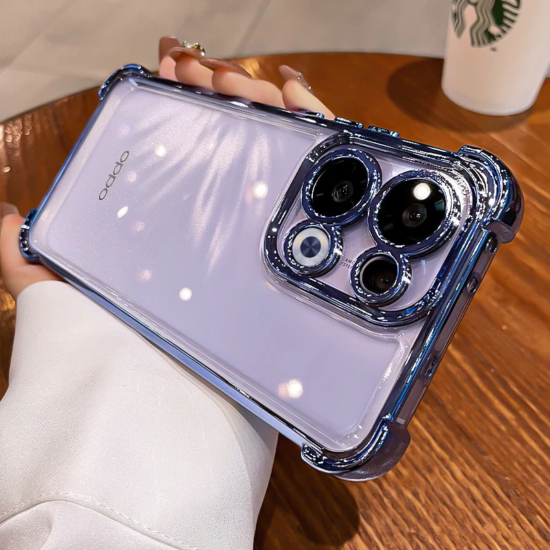Oppo Reno 13 5G Transparent Shockproof Case With Airbag Corners - Image 7