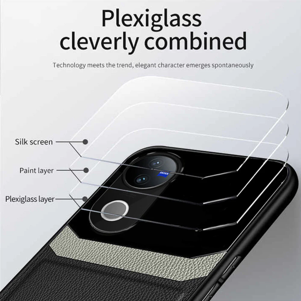 VIVO V50 5G Premium Leather Lens Protective Case - Image 5