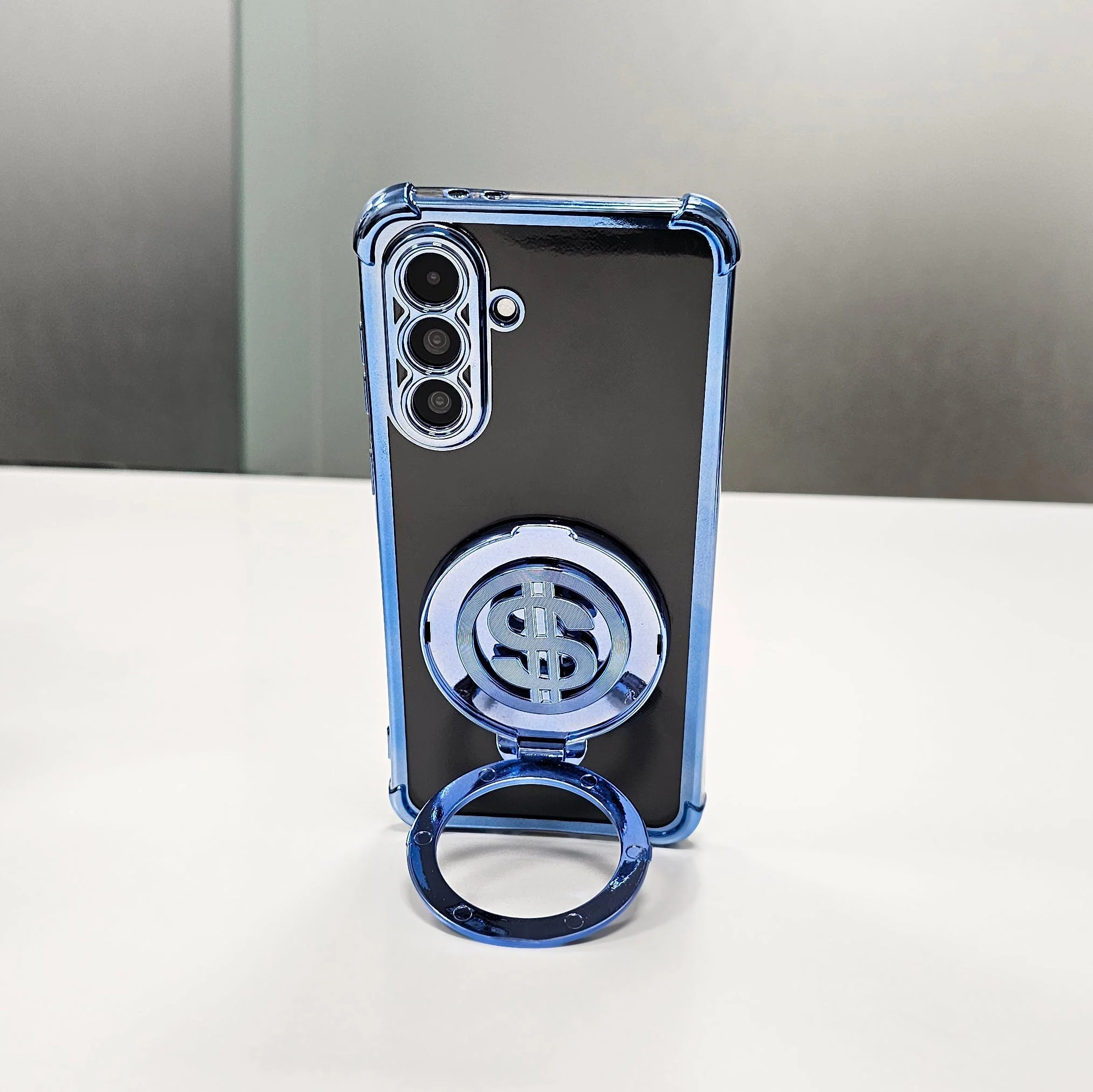Samsung Galaxy M56 5G Four Corner Airbags 100% Original Astro Money Magnet Rotating Dollar Case - Image 3
