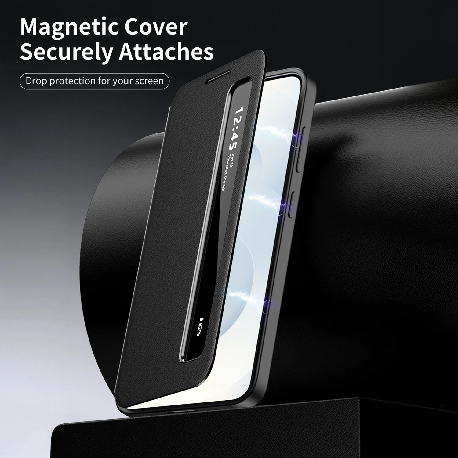 Samsung Galaxy S24 FE 5G Smart Side Window Flip Leather Case - Image 9