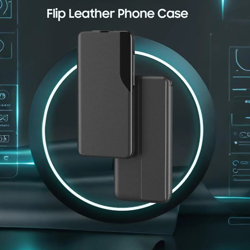 Vivo T3 5G Luxury Half Window Leather Flip Case - Image 7