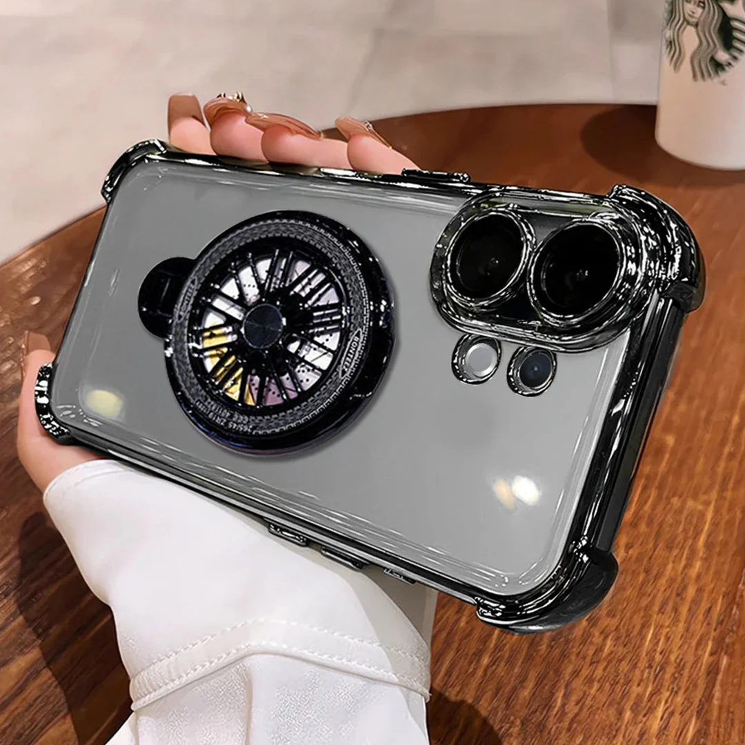 Vivo T4 Pro 5G Premium Stress Buster Wheel Rotating Shockproof Airbags Case - Image 2