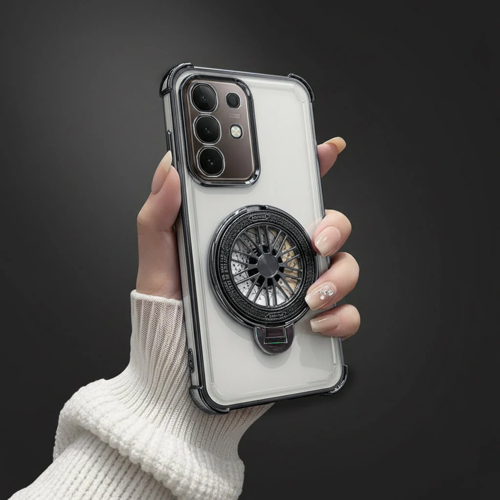 Vivo T4x 5G Premium Stress Buster Wheel Rotating Shockproof Airbags Case - Image 4