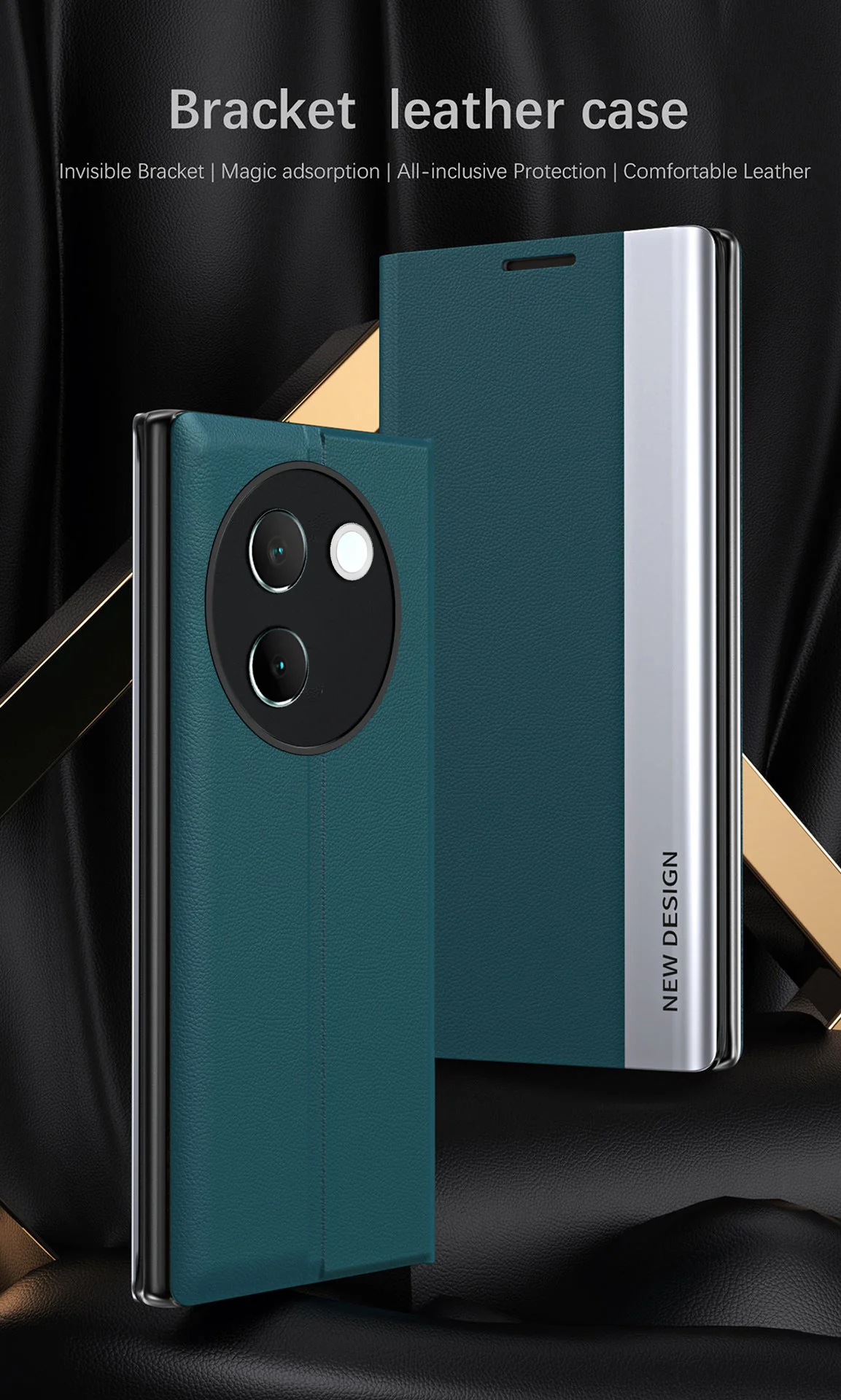 Vivo V30e 5G Flip Leather Case - Image 2