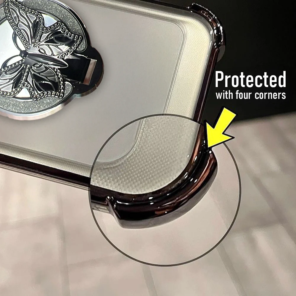 Vivo V50 5G Premium Butterfly Stand Airbags Case - Image 4