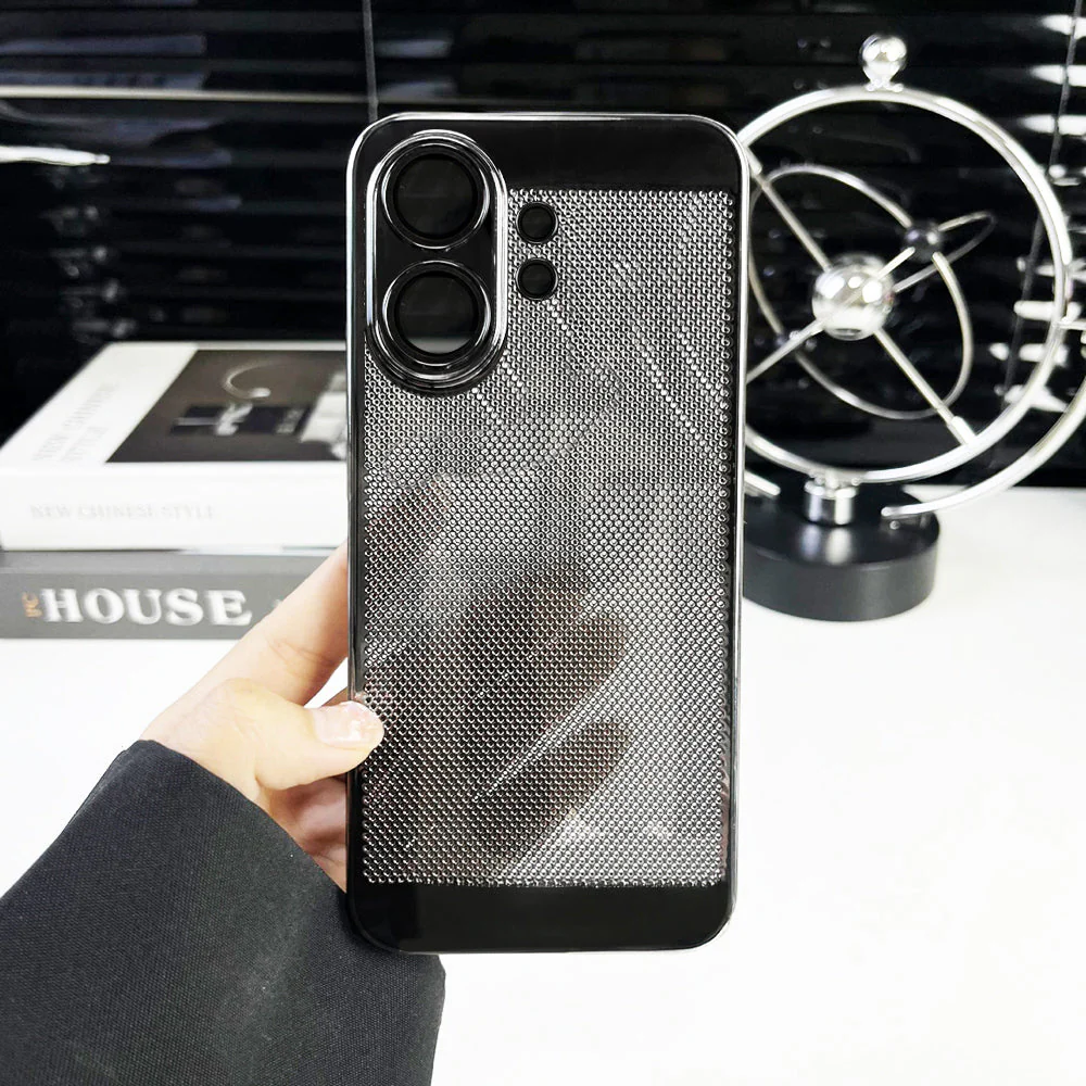Vivo V60 5G New Mesh Red Electroplated Precision Heat Dissipation Case - Image 3