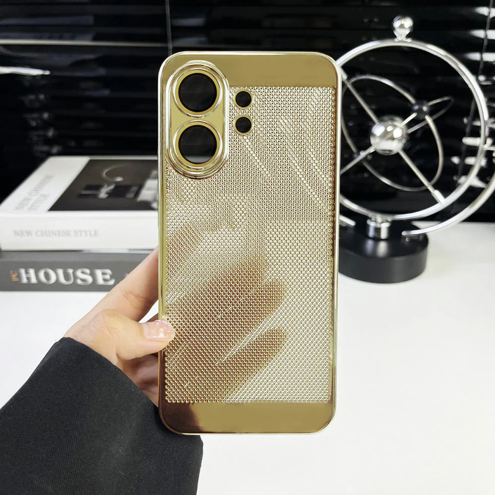 Vivo V60 5G New Mesh Red Electroplated Precision Heat Dissipation Case - Image 4