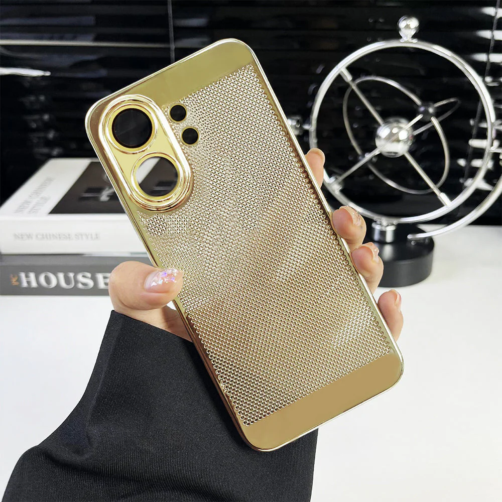 Vivo V60 5G New Mesh Red Electroplated Precision Heat Dissipation Case - Image 6