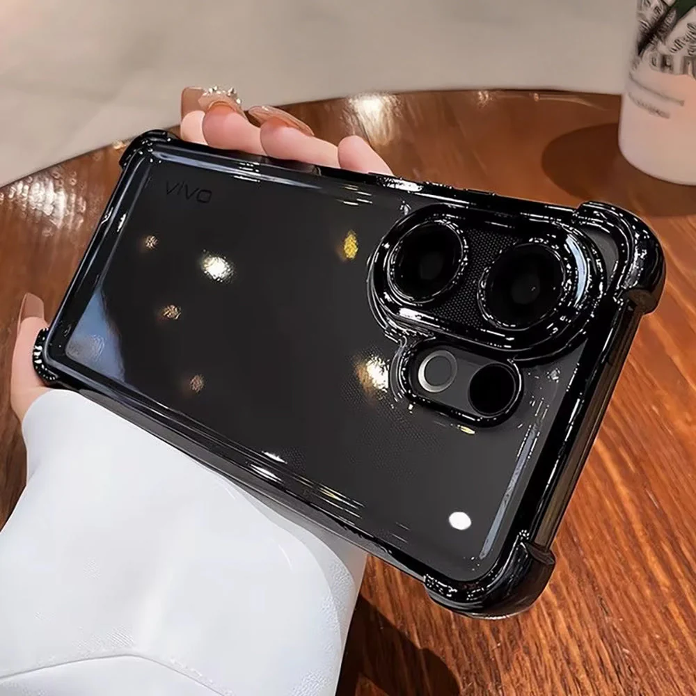 Vivo V60 5G Transparent Shockproof Case With Airbag Corners