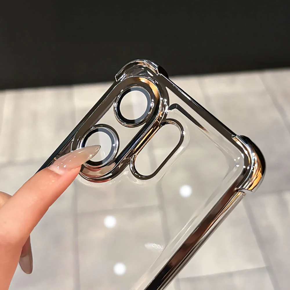 Vivo V60 5G Transparent Shockproof Case With Airbag Corners - Image 5