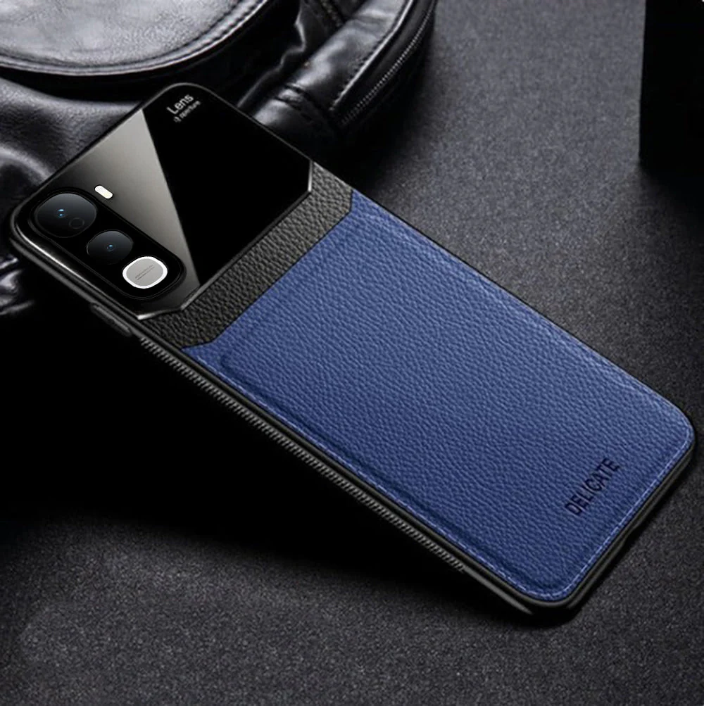 Vivo Y400 Pro 5G Premium Leather Lens Protective Case - Image 5