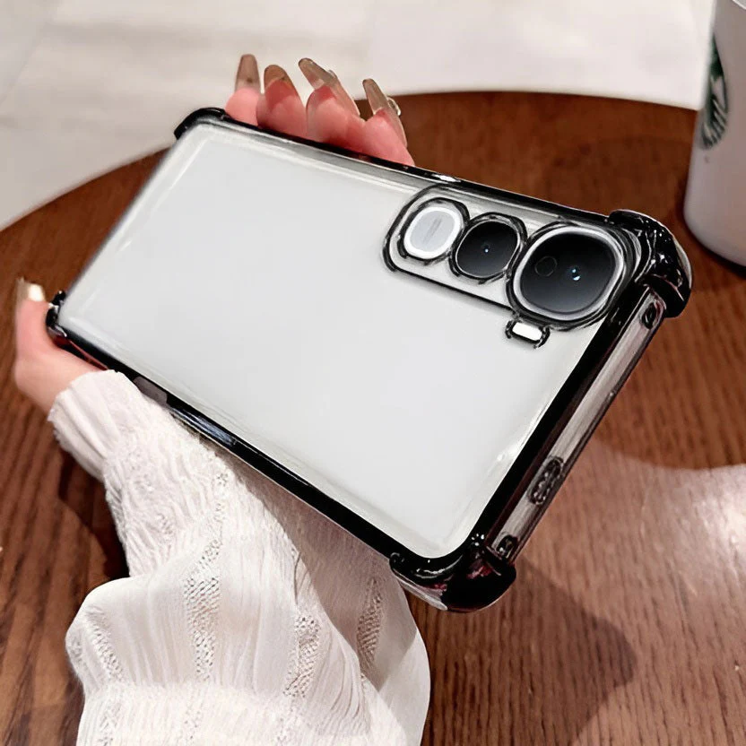 Vivo Y400 Pro 5G Transparent Shockproof Case With Airbag Corners - Image 4